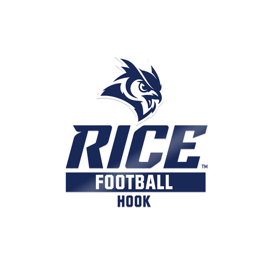 Rice - NCAA Football : Daveon Hook - Sticker-0