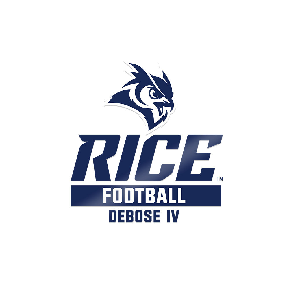 Rice - NCAA Football : Larry DeBose IV - Sticker-0