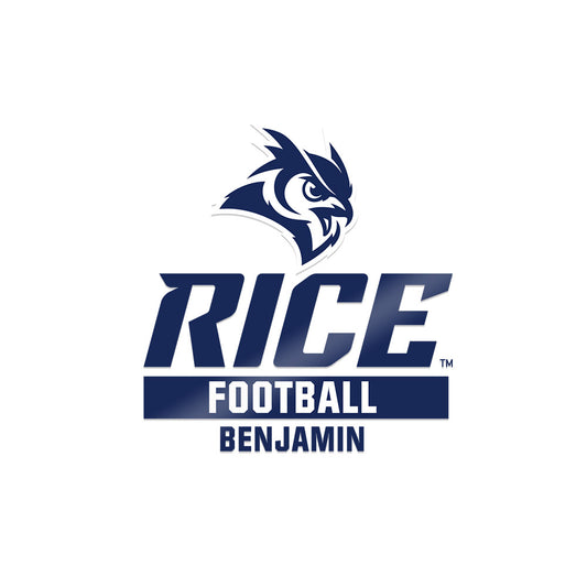 Rice - NCAA Football : Jamir Benjamin - Sticker-0