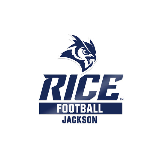 Rice - NCAA Football : Barry Jackson - Sticker-0