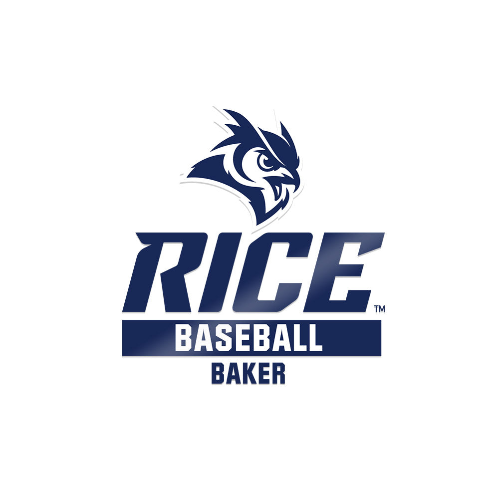 Rice - NCAA Baseball : Ty Baker - Sticker-0