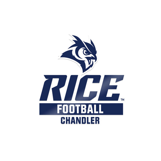 Rice - NCAA Football : Leyonte Chandler - Sticker-0