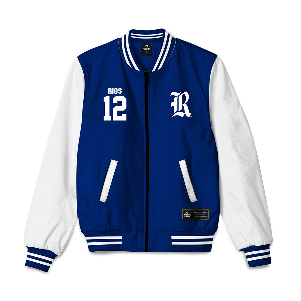 Rice - NCAA Baseball : Lorenzo Rios - Bomber Jacket-0