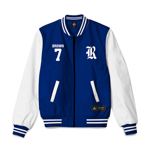Rice - NCAA Football : Angelo "AJ" Brown - Bomber Jacket-0