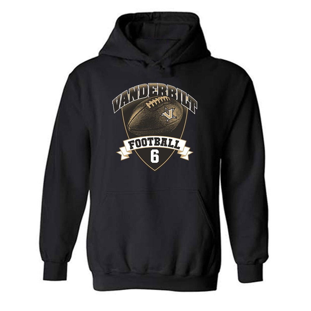 Vanderbilt - NCAA Football : Jacory Thomas - Sports Shersey Hooded Sweatshirt-0