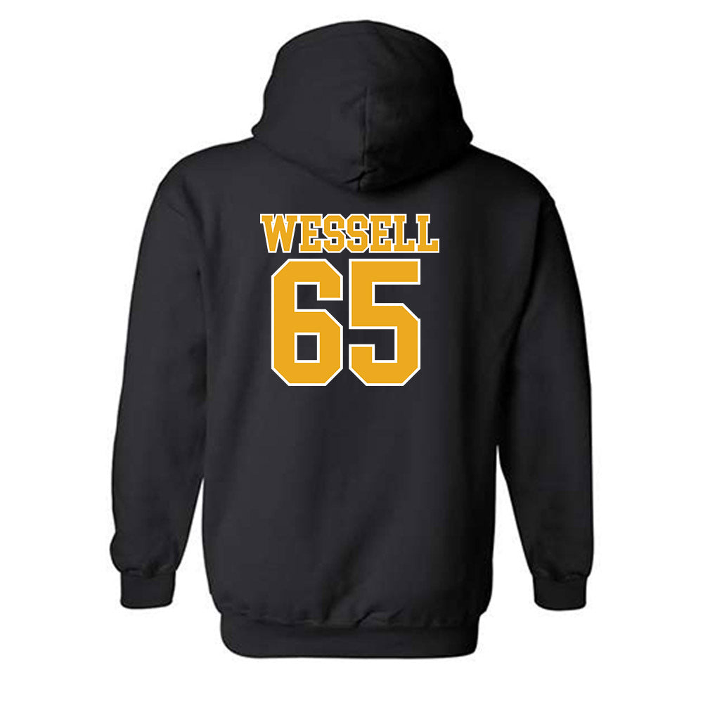 Missouri - NCAA Football : Brysen Wessell - Sports Shersey Hooded Sweatshirt-1