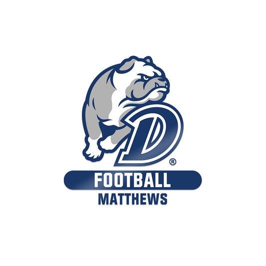 Drake - NCAA Football : Kannon Matthews - Sticker-0