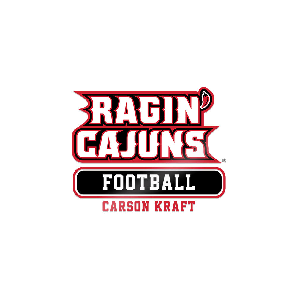 Louisiana - NCAA Football : Carson Kraft - Sticker-0
