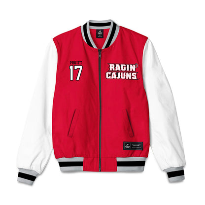 Louisiana - NCAA Baseball : Sawyer Pruitt - Bomber Jacket-0