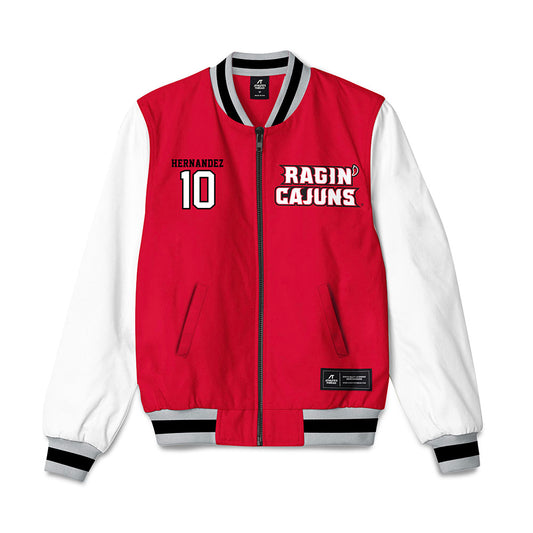 Louisiana - NCAA Baseball : Rigoberto Hernandez - Bomber Jacket-0