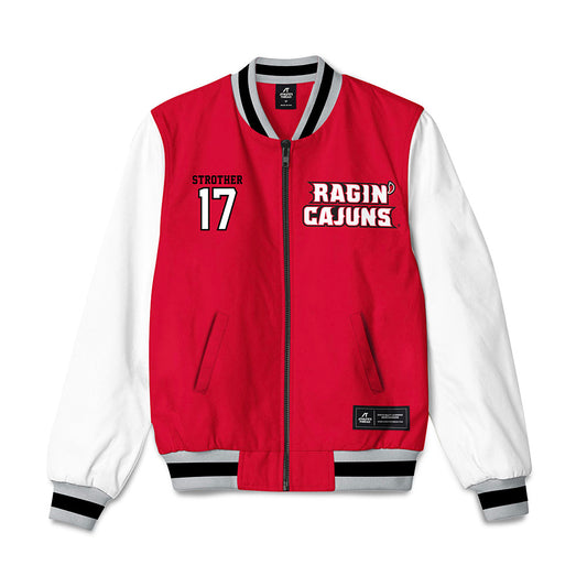 Louisiana - NCAA Football : Landon Strother - Bomber Jacket-0