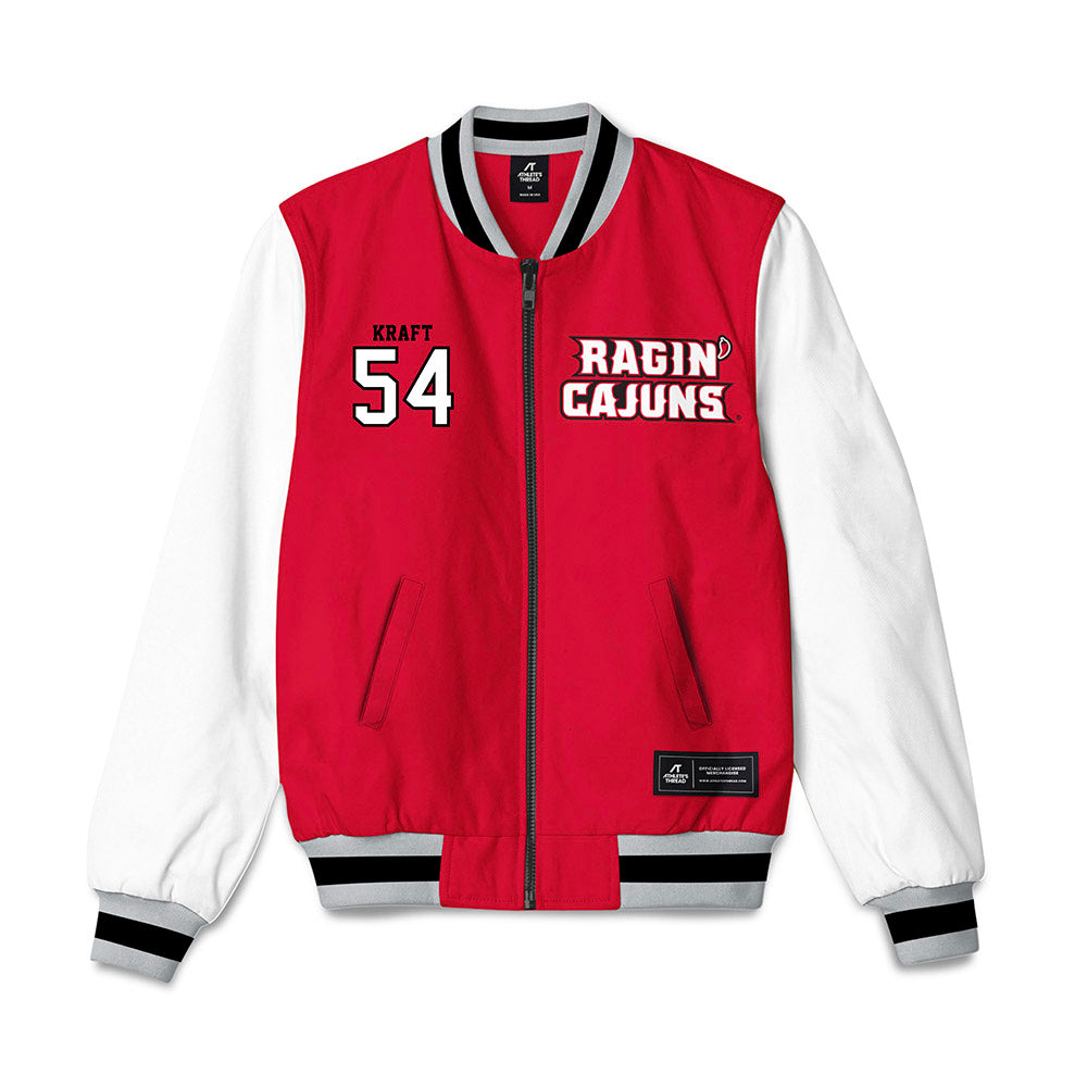Louisiana - NCAA Football : Carson Kraft - Bomber Jacket-0