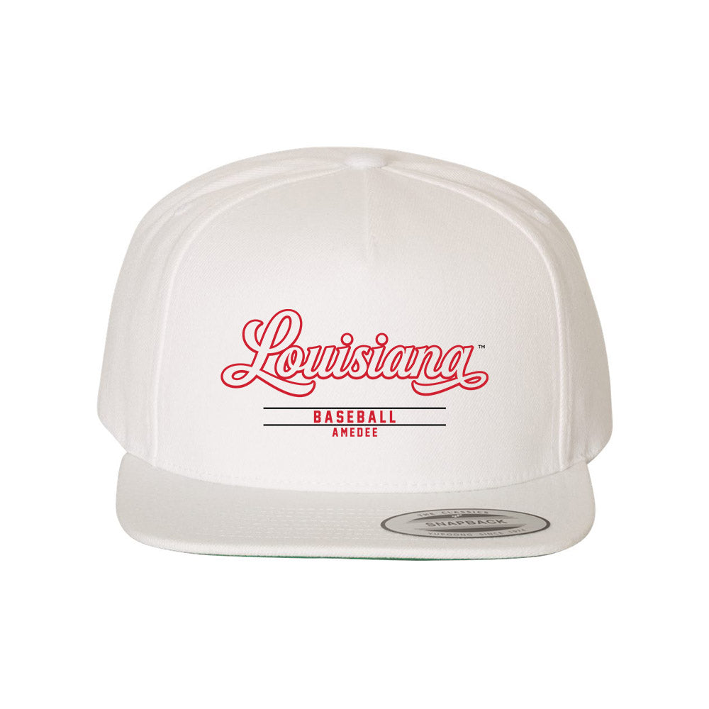 Louisiana - NCAA Baseball : Lee Amedee - Snapback Hat