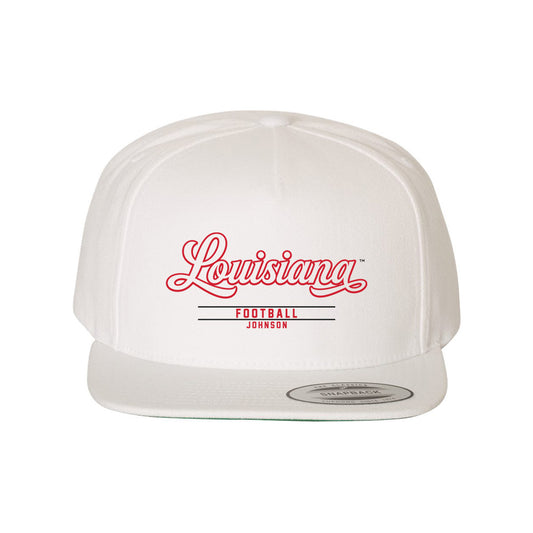 Louisiana - NCAA Football : Jaydon Johnson - Snapback Hat