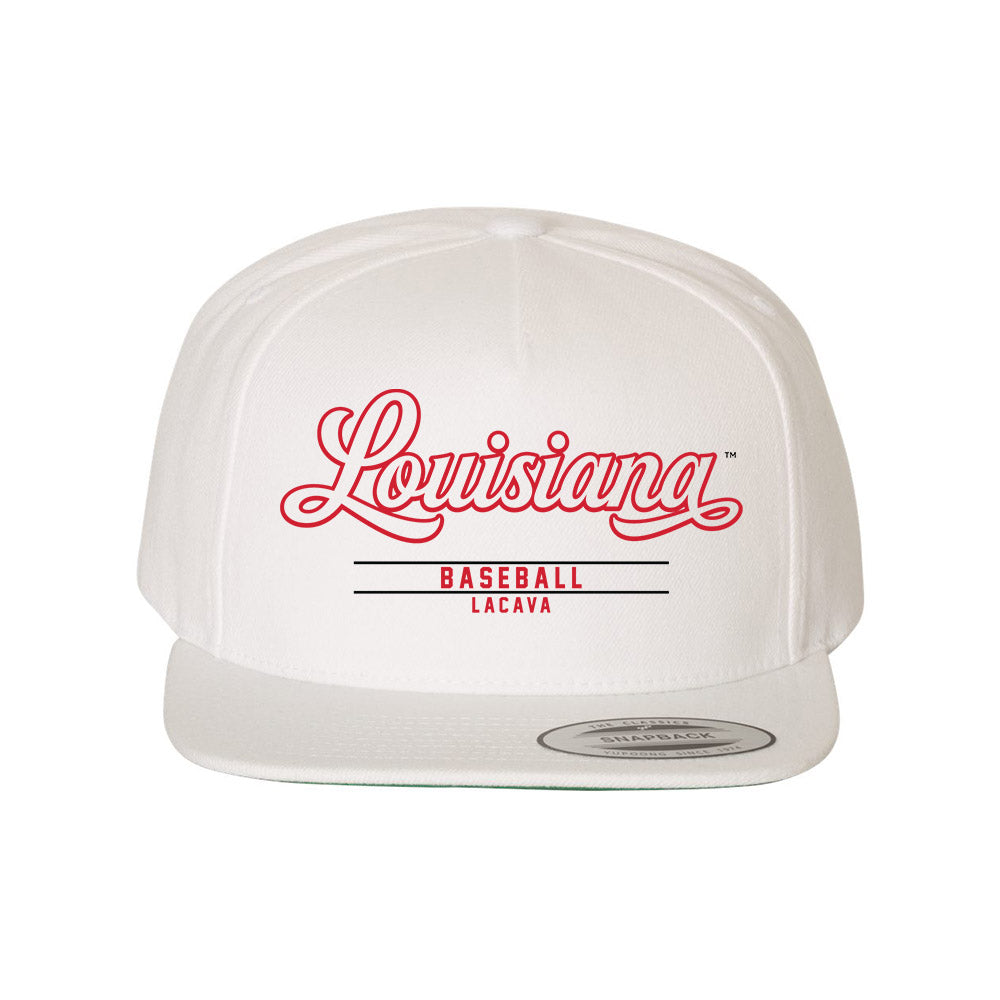 Louisiana - NCAA Baseball : Jayce LaCava - Snapback Hat-0