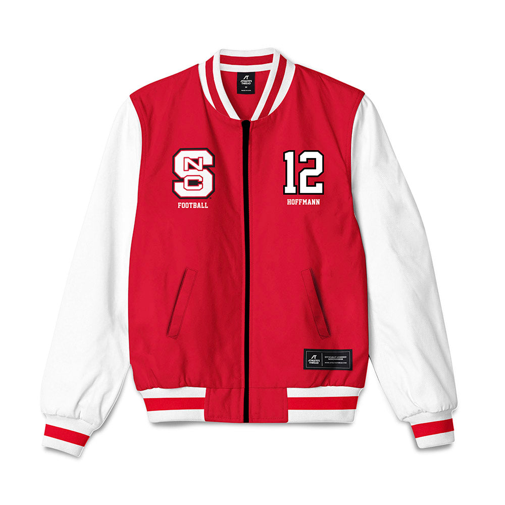 NC State - NCAA Football : teddy hoffmann - Bomber Jacket-0