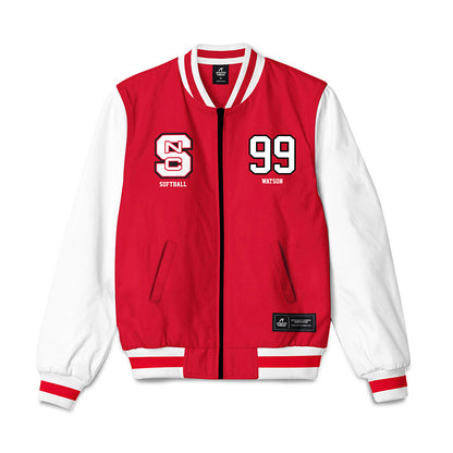 NC State - NCAA Softball : Makayla Watson - Bomber Jacket-0