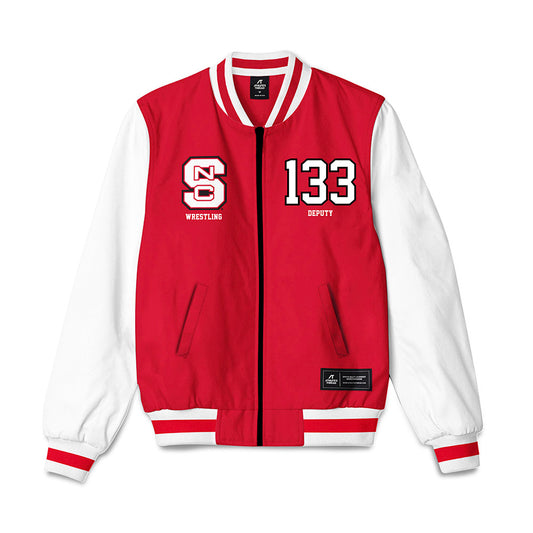 NC State - NCAA Wrestling : Dominic Deputy - Bomber Jacket-0