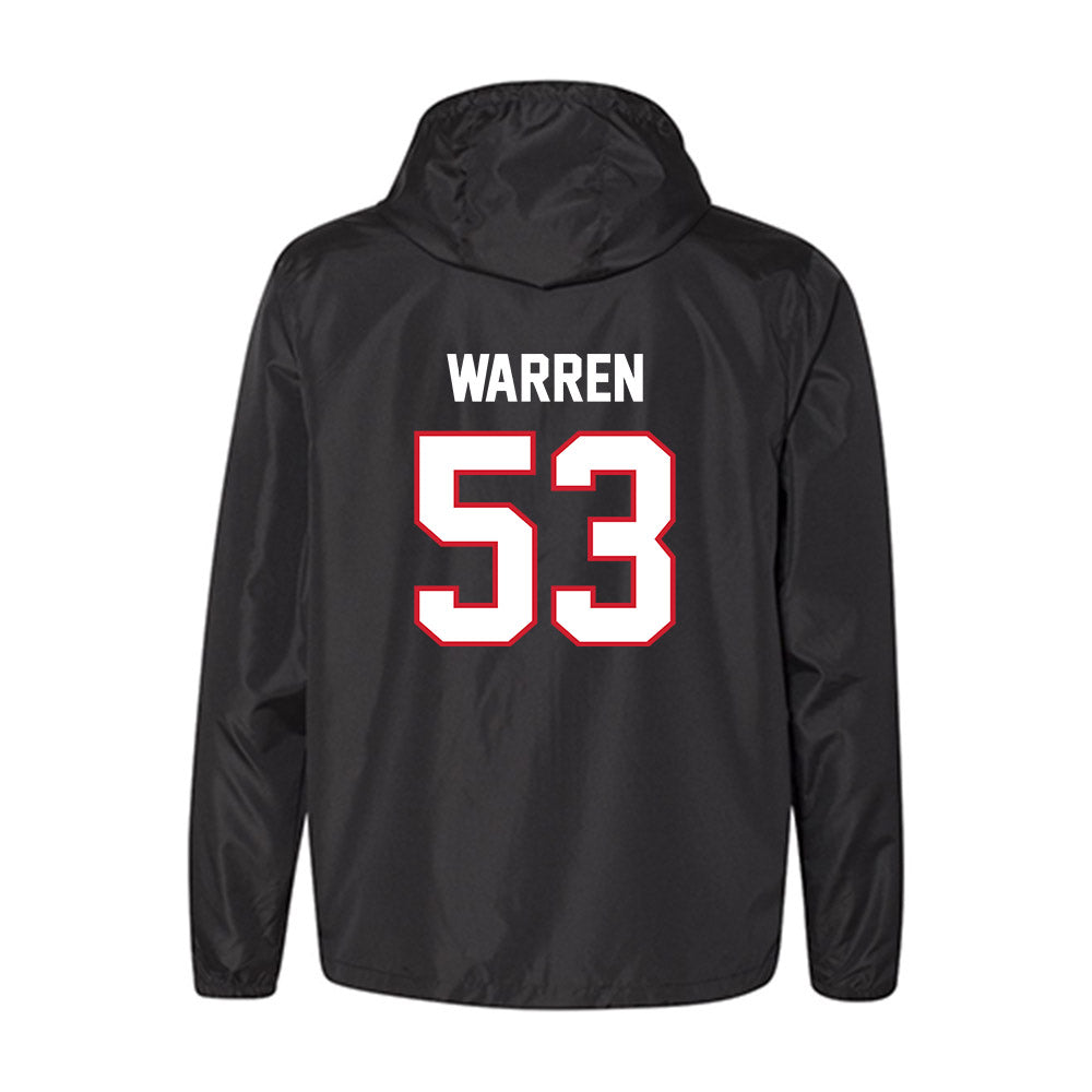 NC State - NCAA Football : Joshua Warren - Windbreaker-1