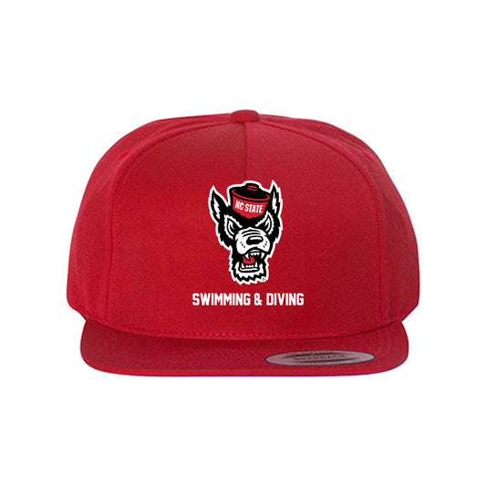 NC State - NCAA Men's Swimming & Diving : Landon D'Ariano - Snapback Hat-0