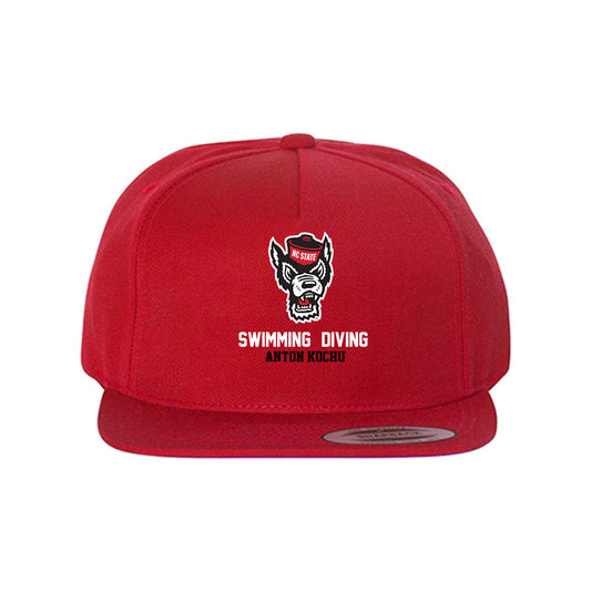 NC State - NCAA Men's Swimming & Diving : Anton Kochu - Snapback Hat-0