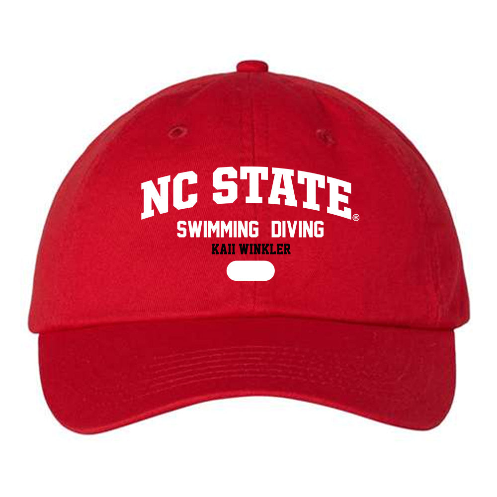 NC State - NCAA Men's Swimming & Diving : Kaii Winkler - Dad Hat-0