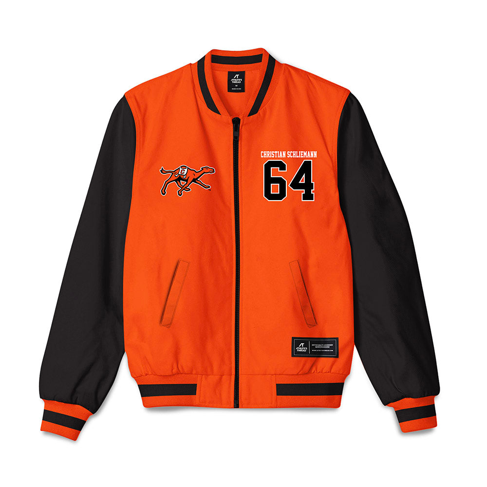 Campbell - NCAA Football : Christian Schliemann - Bomber Jacket-0
