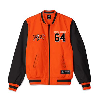 Campbell - NCAA Football : Christian Schliemann - Bomber Jacket-0