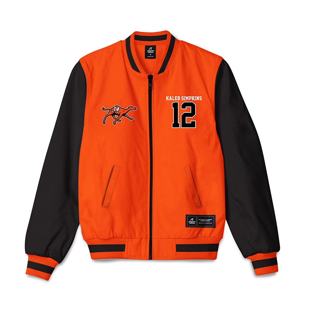 Campbell - NCAA Football : Kaleb Simpkins - Bomber Jacket-0
