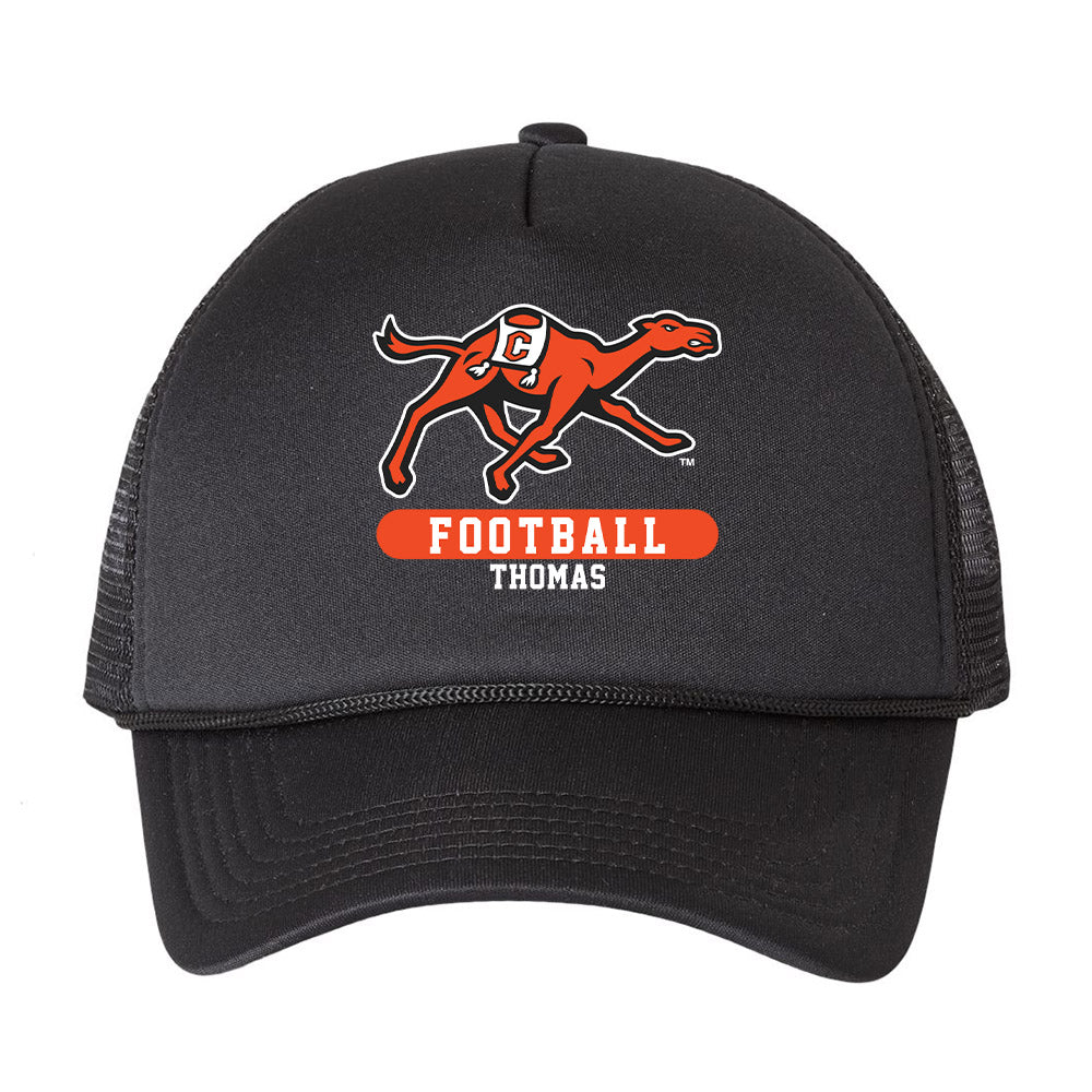 Campbell - NCAA Football : Malachi Thomas - Trucker Hat-0
