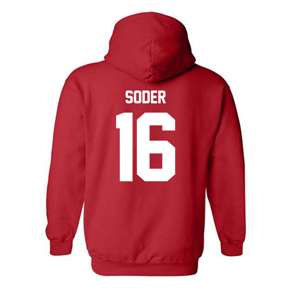 Utah - NCAA Baseball : Kaden Soder - Classic Shersey Hooded Sweatshirt-1