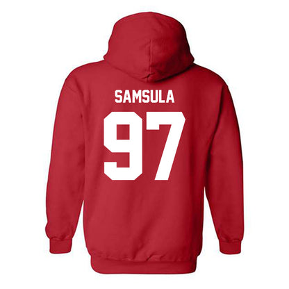 Utah - NCAA Football : Lucas Samsula - Classic Shersey Hooded Sweatshirt-1