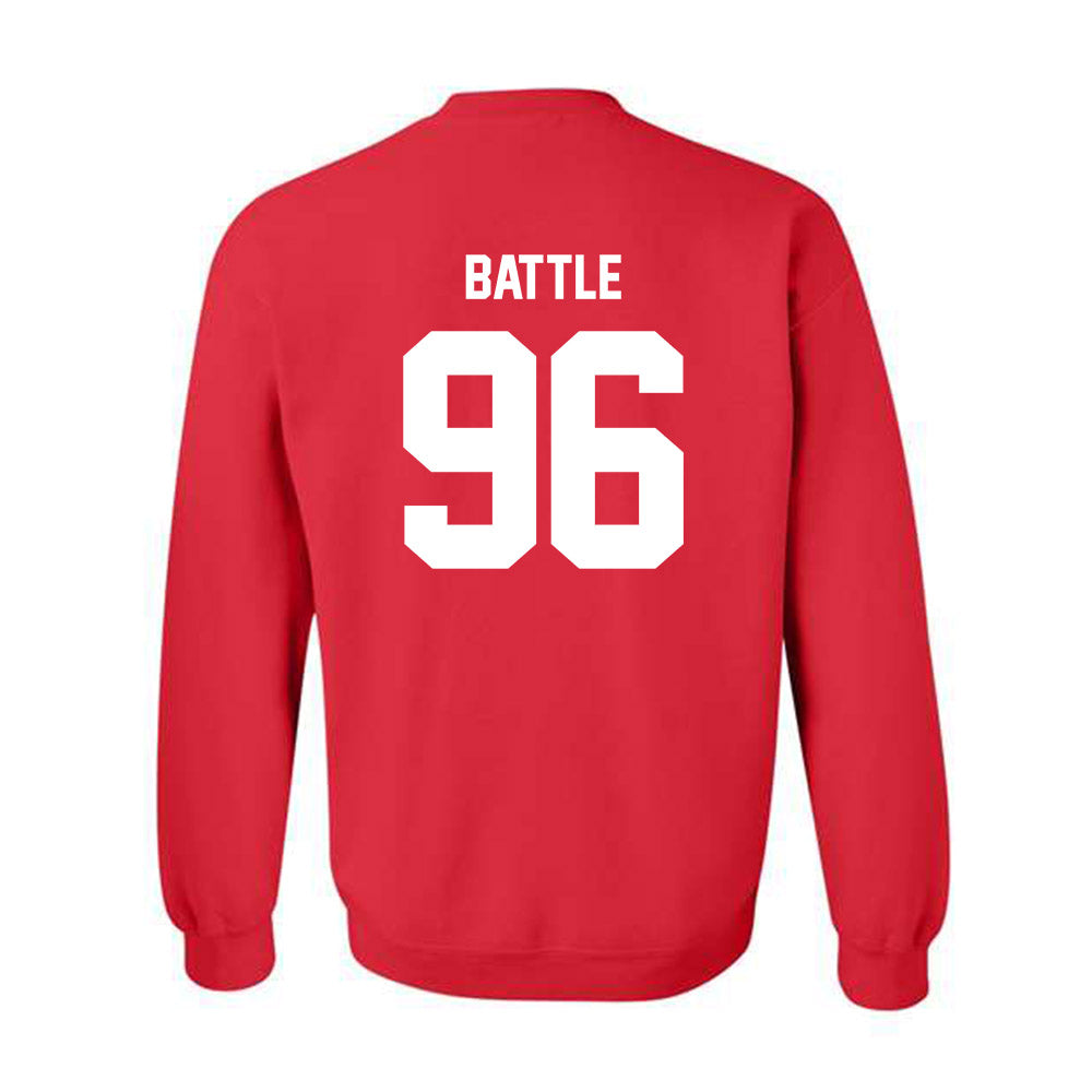 Utah - NCAA Football : Dilan Battle - Classic Shersey Crewneck Sweatshirt-1