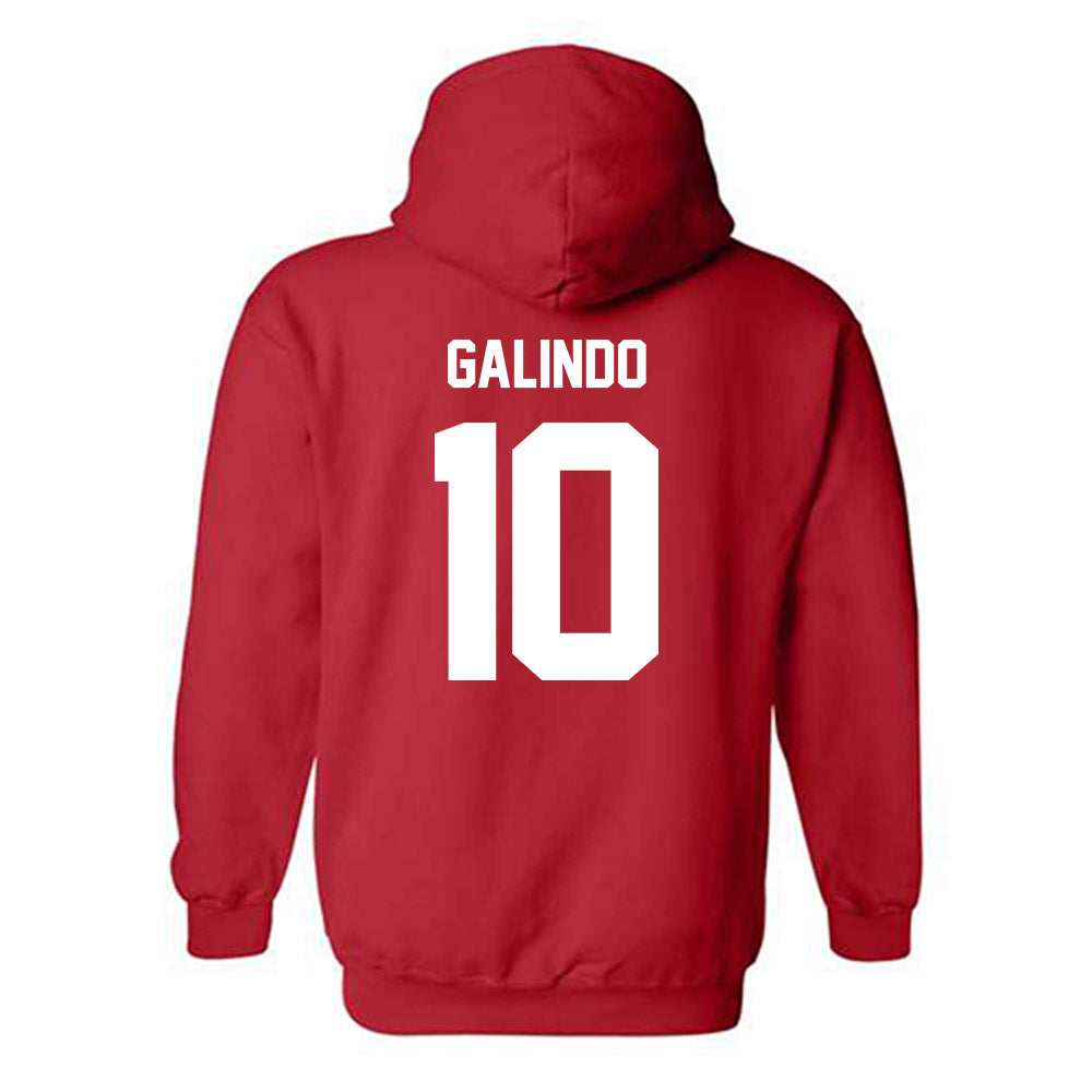 Utah - NCAA Baseball : David Galindo - Classic Shersey Hooded Sweatshirt-1