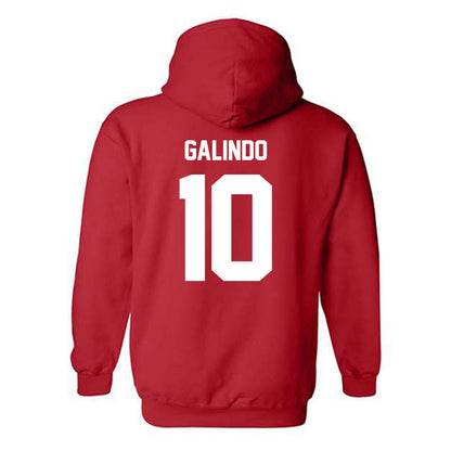 Utah - NCAA Baseball : David Galindo - Classic Shersey Hooded Sweatshirt-1