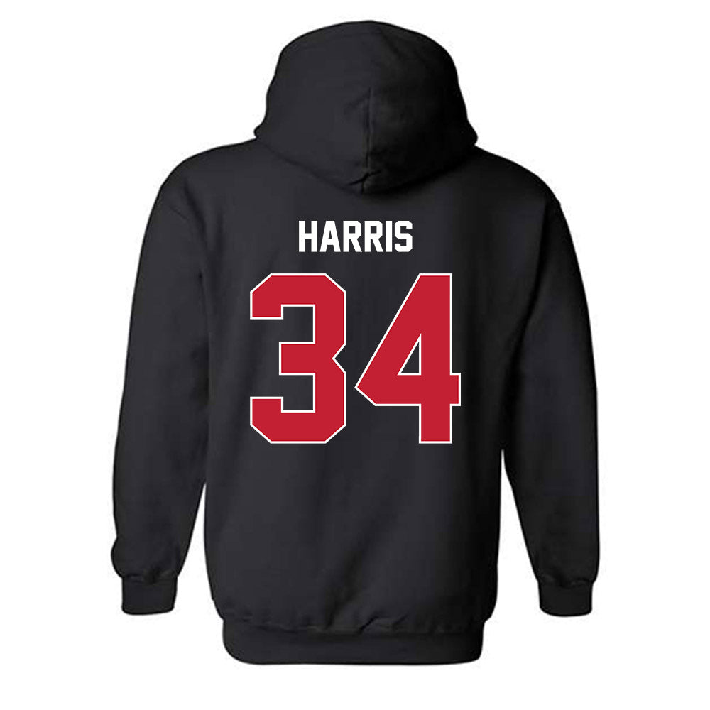 Utah - NCAA Baseball : Malik Harris - Classic Shersey Hooded Sweatshirt-1