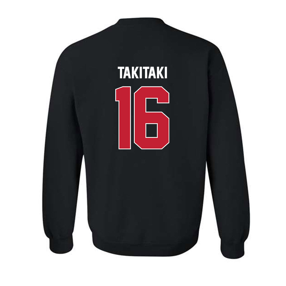 Utah - NCAA Football : Penisimani Takitaki - Classic Shersey Crewneck Sweatshirt-1