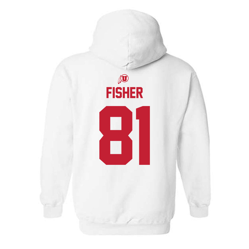 Utah - NCAA Football : Bear Fisher - Classic Shersey Hooded Sweatshirt-1