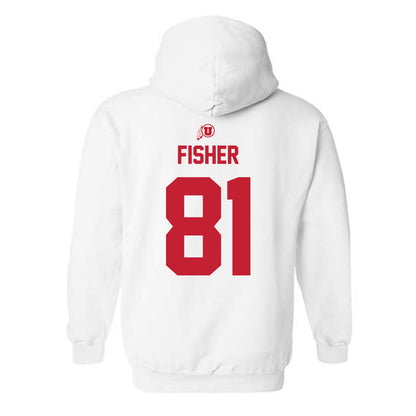 Utah - NCAA Football : Bear Fisher - Classic Shersey Hooded Sweatshirt-1