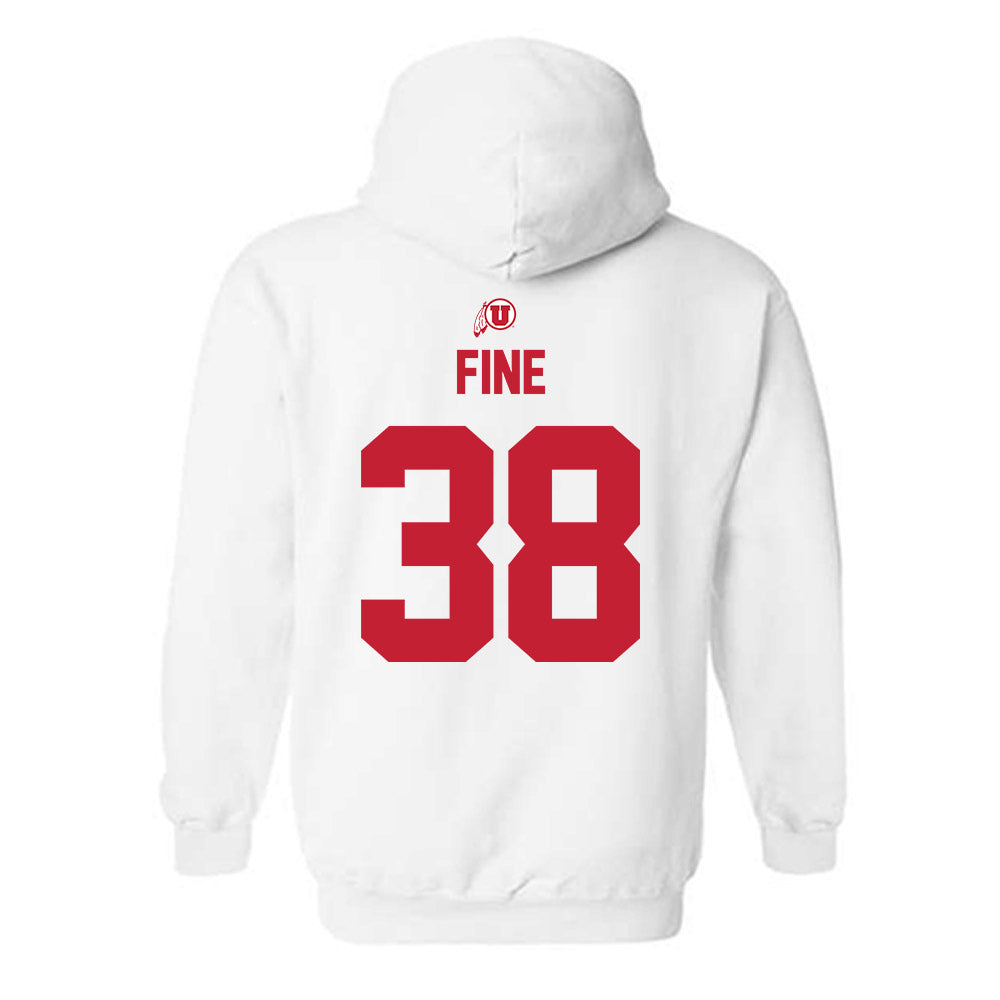 Utah - NCAA Baseball : Dillon Fine - Classic Shersey Hooded Sweatshirt-1