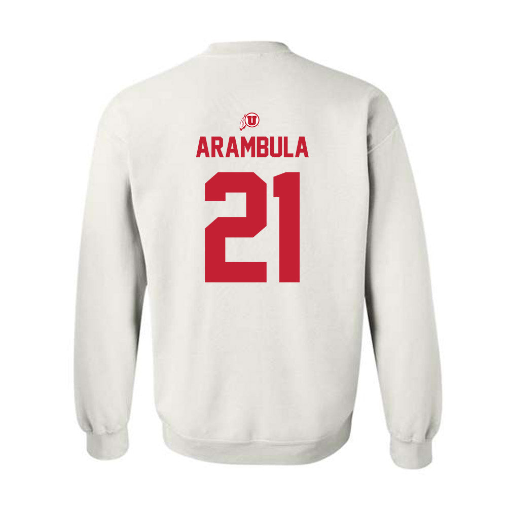 Utah - NCAA Baseball : Daniel Arambula - Classic Shersey Crewneck Sweatshirt-1