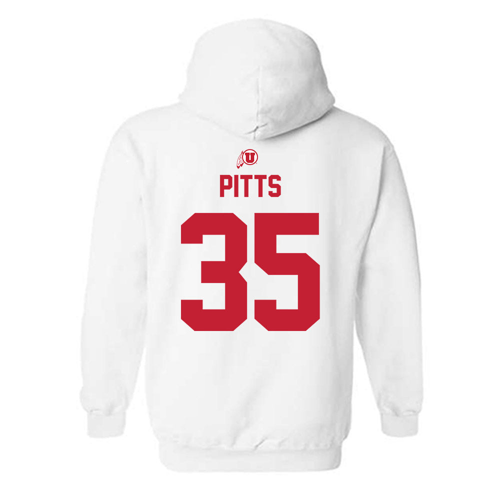 Utah - NCAA Football : Preston Pitts - Classic Shersey Hooded Sweatshirt-1