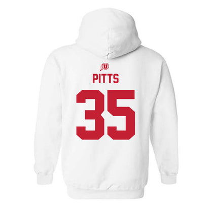 Utah - NCAA Football : Preston Pitts - Classic Shersey Hooded Sweatshirt-1