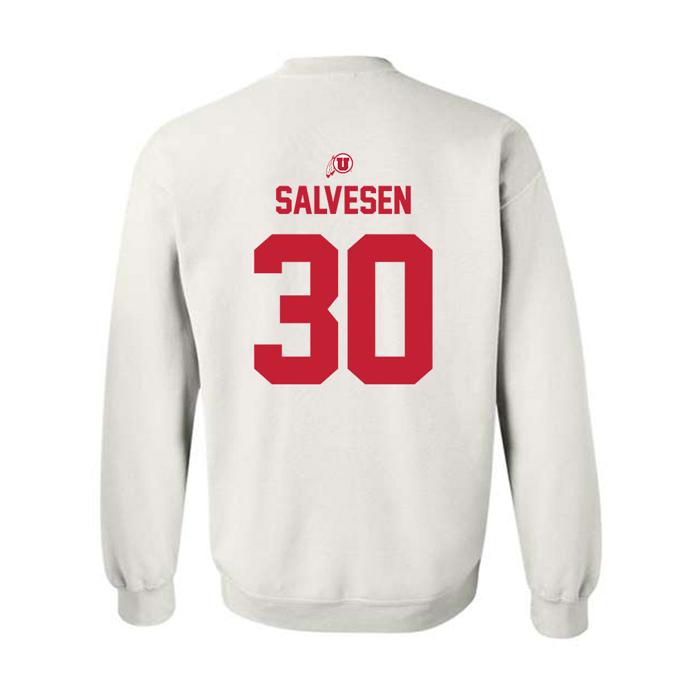 Utah - NCAA Baseball : Landon Salvesen - Classic Shersey Crewneck Sweatshirt-1