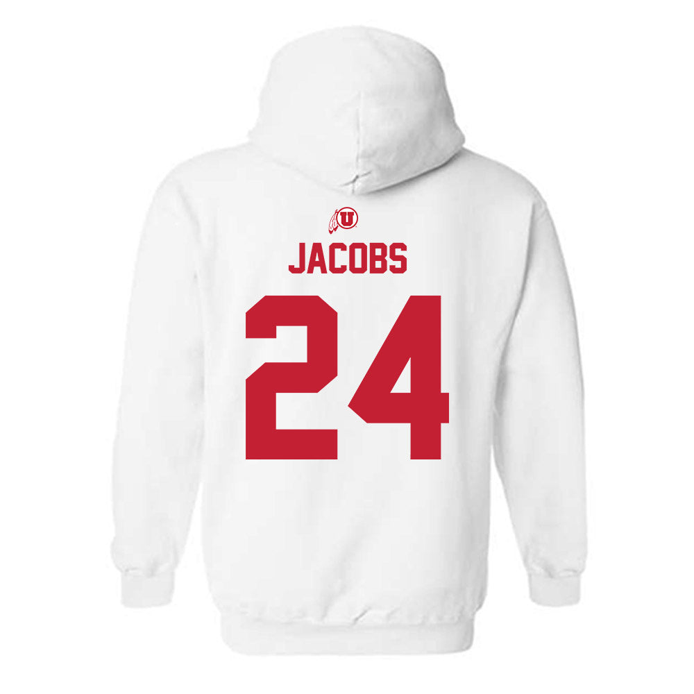 Utah - NCAA Baseball : Luke Jacobs - Classic Shersey Hooded Sweatshirt-1