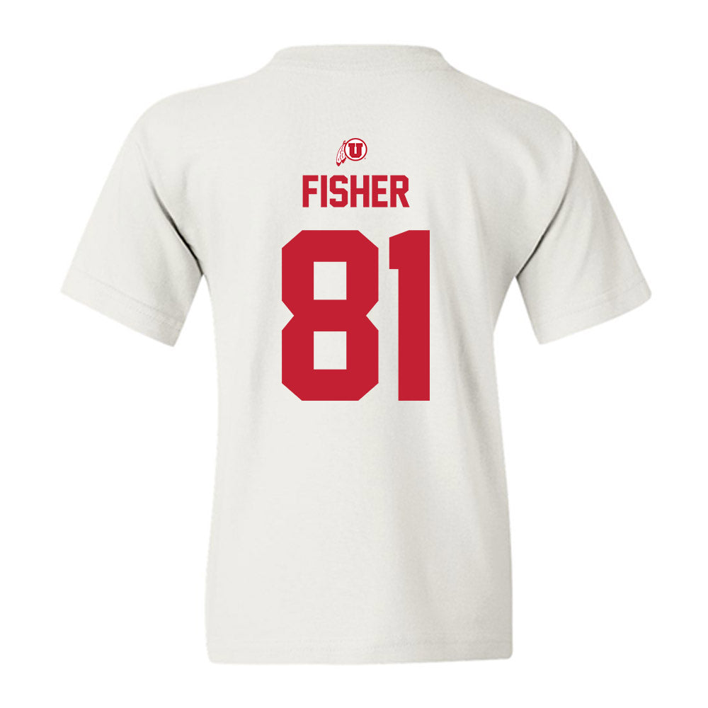 Utah - NCAA Football : Bear Fisher - Classic Shersey Youth T-Shirt-1