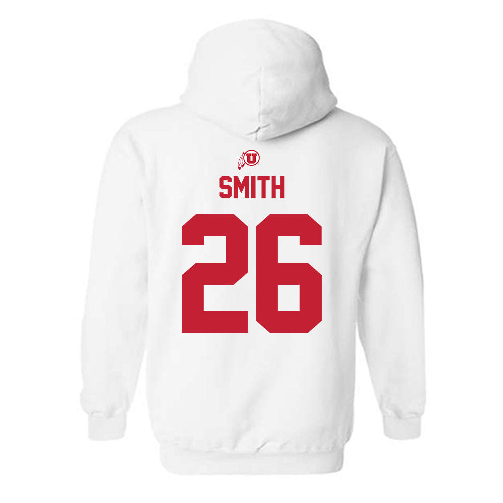 Utah - NCAA Baseball : Derek Smith - Classic Shersey Hooded Sweatshirt-1