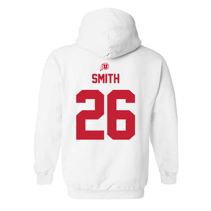 Utah - NCAA Baseball : Derek Smith - Classic Shersey Hooded Sweatshirt-1