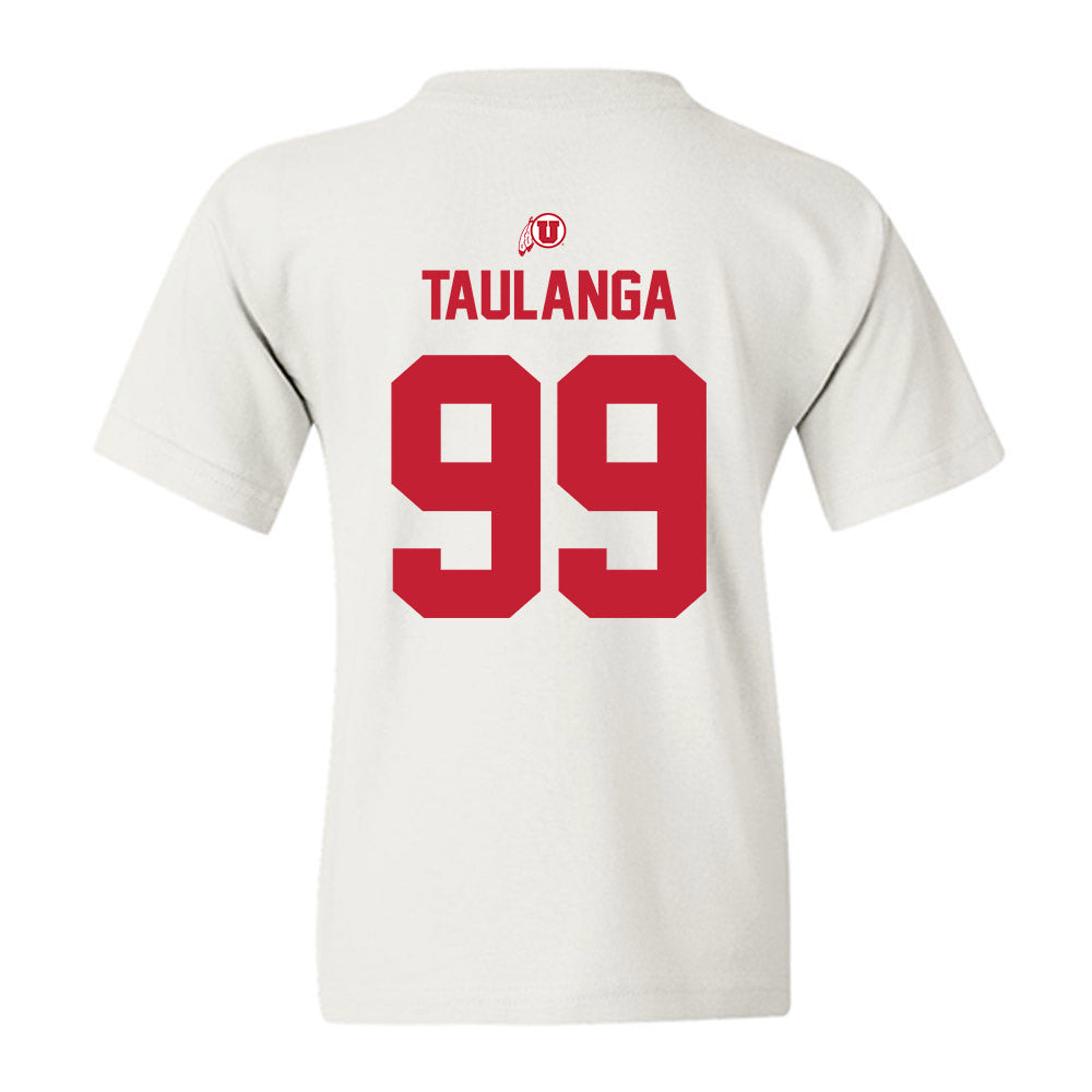 Utah - NCAA Football : Semi Taulanga - Classic Shersey Youth T-Shirt-1