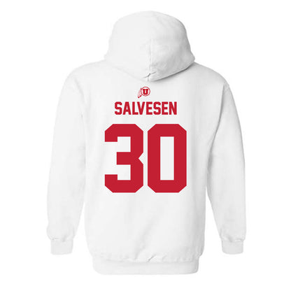 Utah - NCAA Baseball : Landon Salvesen - Classic Shersey Hooded Sweatshirt-1